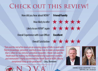 I Highly Recommend the Heath Team at NOVA Home Loans