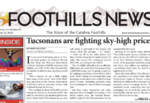 Foothill News article featuring Tom Heath discussing the fight against sky-high home prices in Tucson.